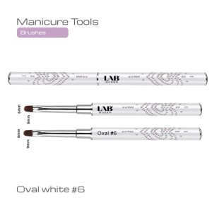 LAB QUEEN Cetkica Oval white #6