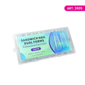 SANDWICH NAILS Dual forma COFFIN  240kom (120A+120B)