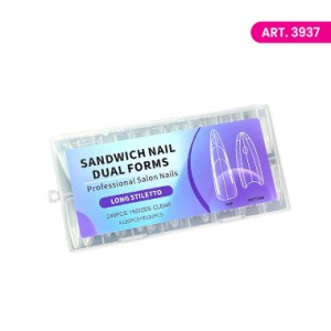SANDWICH NAILS Dual forma LONG STILETTO 240kom (120A+120B) SANDWICH NAILS Dual forma LONG STILETTO 240kom (120A+120B)