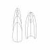 SANDWICH NAILS Dual forma LONG STILETTO 240kom (120A+120B) SANDWICH NAILS Dual forma LONG STILETTO 240kom (120A+120B)