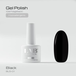LAB QUEEN Gel lak Hypoallergenic BLACK 6ml