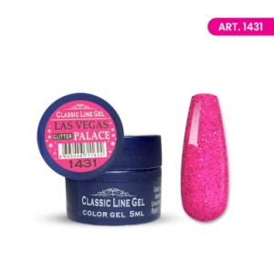 ENG Color gel CLG Las Vegas PALACE glitter -1431 5ml ENG Color gel CLG Las Vegas PALACE glitter -1431 5ml