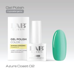 LAB QUEEN Gel lak Hypoallergenic AZURE COAST 02  6ml
