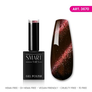SMART polish gel CAT EYE RED 3670  15ml