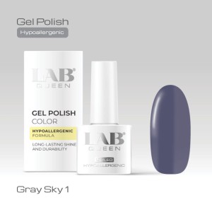 LAB QUEEN Gel lak Hypoallergenic GRAY SKY 01  6ml