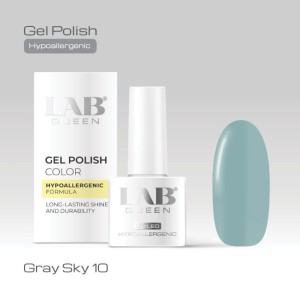 LAB QUEEN Gel lak Hypoallergenic GRAY SKY 10  6ml