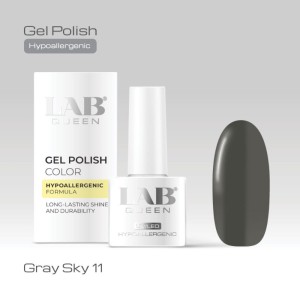 LAB QUEEN Gel lak Hypoallergenic GRAY SKY 11  6ml