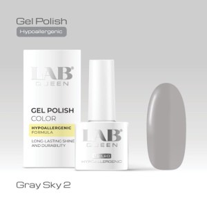 LAB QUEEN Gel lak Hypoallergenic GRAY SKY 02  6ml