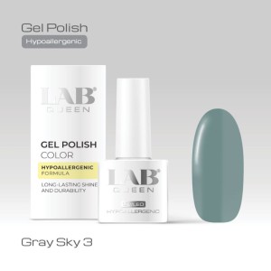 LAB QUEEN Gel lak Hypoallergenic GRAY SKY 03  6ml