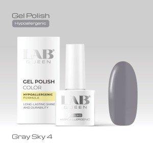 LAB QUEEN Gel lak Hypoallergenic GRAY SKY 04  6ml