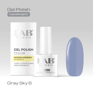 LAB QUEEN Gel lak Hypoallergenic GRAY SKY 06  6ml