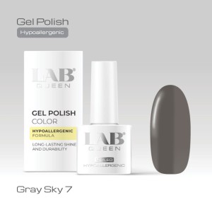 LAB QUEEN Gel lak Hypoallergenic GRAY SKY 07  6ml
