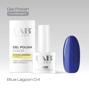 LAB QUEEN Gel lak Hypoallergenic BLUE LAGOON 04  6ml