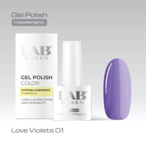 LAB QUEEN Gel lak Hypoallergenic LOVE VIOLET 01  6ml