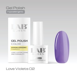 LAB QUEEN Gel lak Hypoallergenic LOVE VIOLET 02  6ml