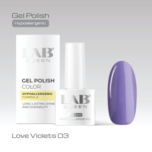 LAB QUEEN Gel lak Hypoallergenic LOVE VIOLET 03  6ml