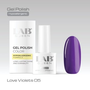 LAB QUEEN Gel lak Hypoallergenic LOVE VIOLET 05  6ml