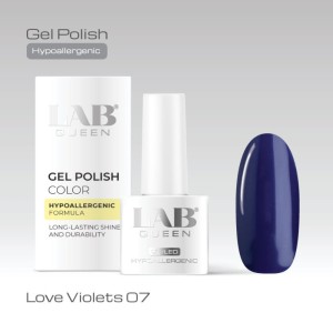 LAB QUEEN Gel lak Hypoallergenic LOVE VIOLET 07  6ml