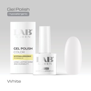 LAB QUEEN Gel lak Hypoallergenic WHITE 6ml