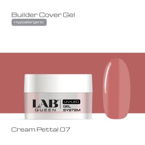 LAB QUEEN Cream Pettal 07 Hypoallergenic Builder cover gel 15g LAB QUEEN Cream Pettal 07 Hypoallergenic Builder cover gel 15g