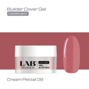 LAB QUEEN Cream Pettal 08 Hypoallergenic Builder cover gel 15g LAB QUEEN Cream Pettal 08 Hypoallergenic Builder cover gel 15g