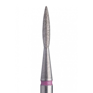 STALEKS EXPERT Dijamantski nastavak za el. turpiju plamen, oštar crveni 2,1mm/8mm