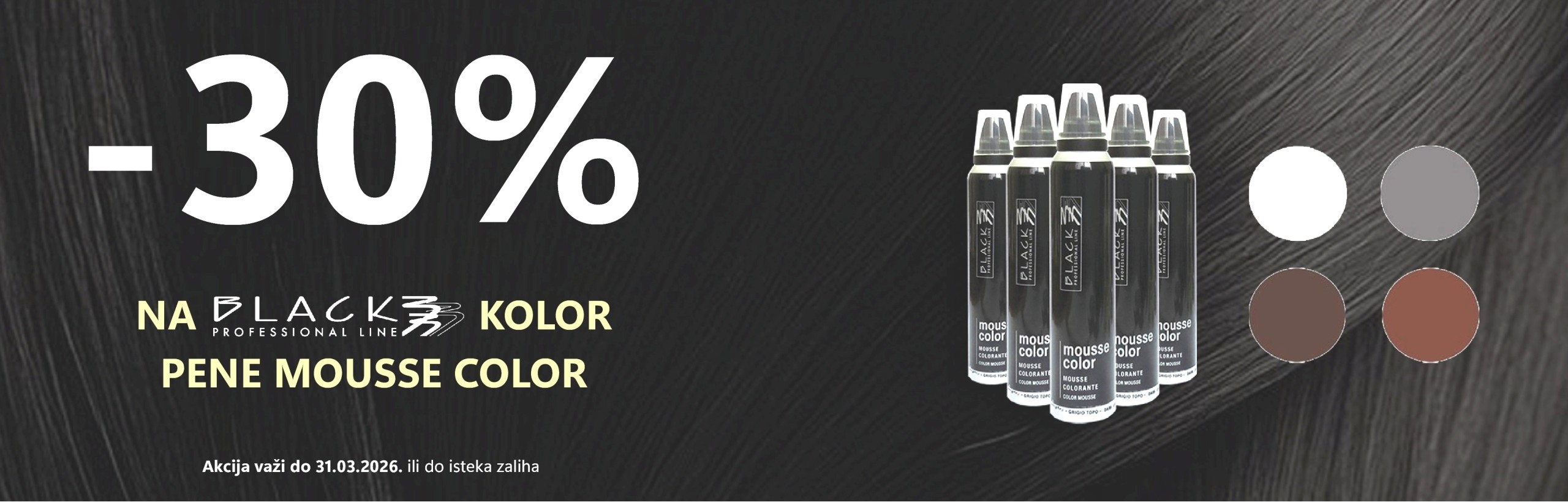 Akcija Black Professional Pene
