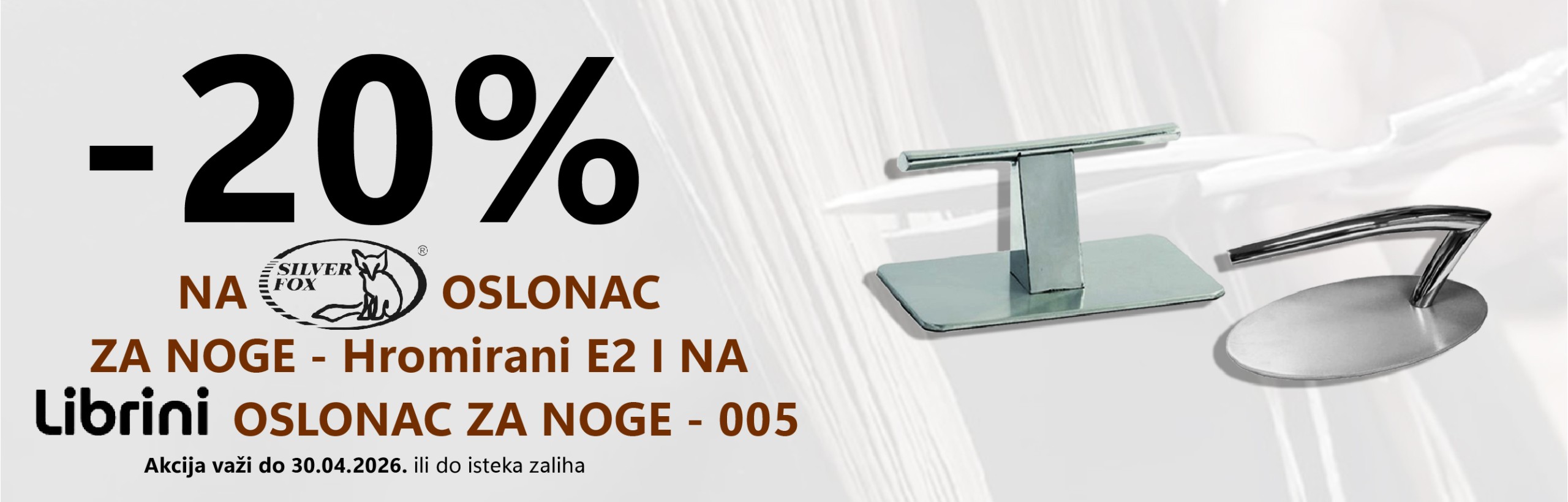 Stalci za noge librini i silver