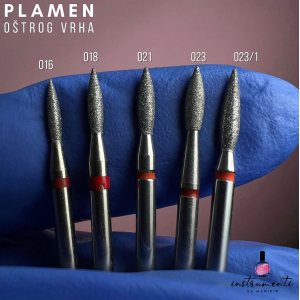 IZM Plamen oštrog vrha SET od 5 nastavaka