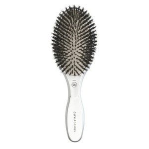 OLIVIA GARDEN Četka za raščešljavanje EXPERT CARE OVAL BOAR BRISTLES – SILVER OLIVIA GARDEN Četka za raščešljavanje EXPERT CARE OVAL BOAR BRISTLES – SILVER