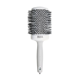 OLIVIA GARDEN Četka za feniranje  Expert Blowout Shine White&Grey – 65 mm