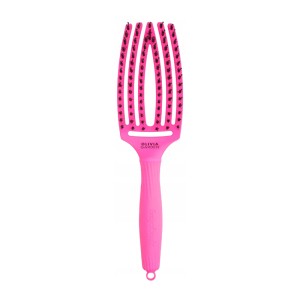 OLIVIA GARDEN Četka za raščešljavanje  Nylon Mix Neon Pink – Fingerbrush