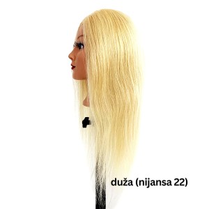 LUTKA ZA VEŽBANJE – PRIRODNA KOSA duza nijansa 22
