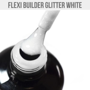 MYSTC NAILS Flexi Builder Glitter White Gel-Lak 12 ml