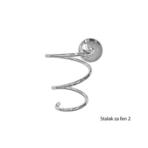 STALCI ZA FEN METALNI 2 – Metalni, zidni, u obliku spirale, hromiran