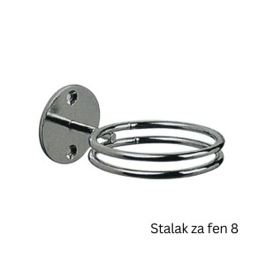 STALCI ZA FEN METALNI 8 – Metalni, zidni, u obliku prstena, hromiran.
