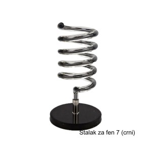 STALCI ZA FEN METALNI 7 – Metalni, za pult, u obliku spirale (od pleksiglasa),  crni