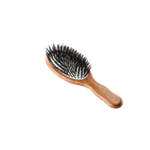 ACCA KAPPA Pneumatic Mini Oval Brush – Kotibé Wood – 100% Boar Bristles – Četka za održavanje čistoće kose, daje punoću i sjaj