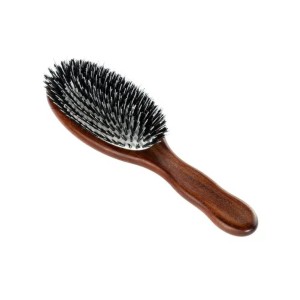ACCA KAPPA Pneumatic Mini Oval Brush – Kotibé Wood – Boar Bristles & Nylon – Četka za održavanje čistoće kose, daje punoću i sjaj