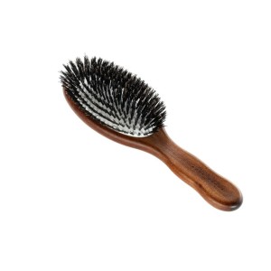 ACCA KAPPA Pneumatic Oval Brush – Kotibé Wood – 100% Boar Bristles – Četka za održavanje čistoće kose, daje punoću i sjaj