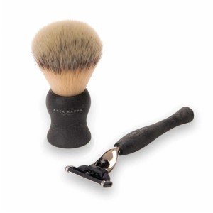 ACCA KAPPA  Shaving Set Synthetic Fibres Brush – „Mach 3“ Razor – Set četka za brijanje od sintetičkih vlakana i Mach 3 crna