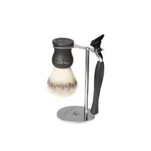 ACCA KAPPA  Shaving Set With Stand Synthetic Fibres Brush – „Mach 3“ Razor – Set četka za brijanje od sintetičkih vlakana i Mach 3 crna