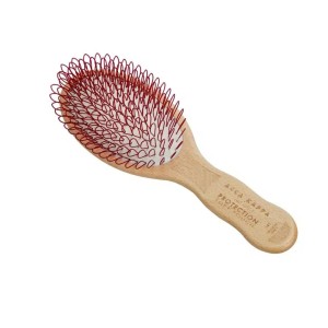 ACCA KAPPA  Protection – Soft Oval Brush – Beech Wood – Četka za masažu vlasišta i osetljivu kosu, pogodna za decu