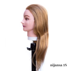 LUTKA ZA VEŽBANJE – PRIRODNA KOSA duza nijansa 18 LUTKA ZA VEŽBANJE – PRIRODNA KOSA duza nijansa 18