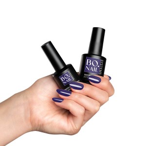 BO NAILS Gel lak za nokte 177 "Bright Night" Ljubičasti - 7 ml
