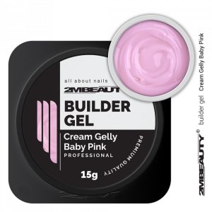 2M BEAUTY  CREAM GELLY BABY PINK BUILDER GEL 15g