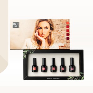BO NAILS Set gel lakova za nokte BO Nails Get Red-Dy - 5 x 7 ml BO NAILS Set gel lakova za nokte BO Nails Get Red-Dy - 5 x 7 ml