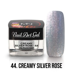 MYSTC NAILS UV Painting Nail Art Gel - 44 - Creamy Silver Rose - 4g