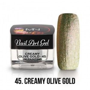 MYSTC NAILS UV Painting Nail Art Gel - 45 - Creamy Olive Gold - 4g