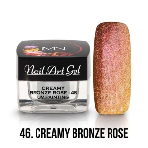 MYSTC NAILS UV Painting Nail Art Gel - 46 - Creamy Bronze Rose - 4g